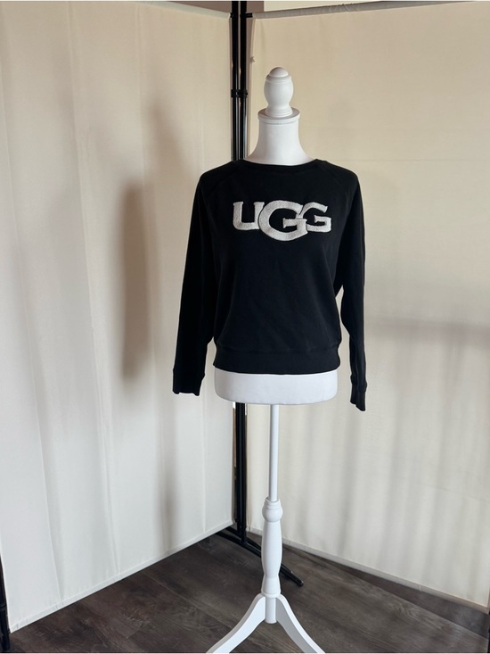 UGG Tops - UGG Black Sweatshirt with White Logo